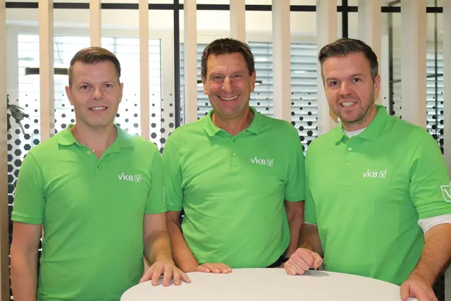 V.l.n.r: Daniel Gottschling, Gerhard Reichl und Mario Brandt zeigten sich über den hohen Anklang der Weltsparzeit in Grieskirchen erfreut.  | Foto: MeinBezirk/Magdalena Wimmer