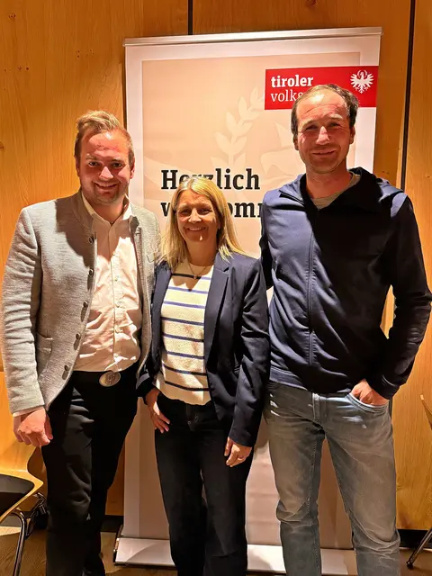 BPO LA Dominik Traxl, GV Bettina Salner und Obmann GR Sandro Kleinhans. | Foto: Schönherr