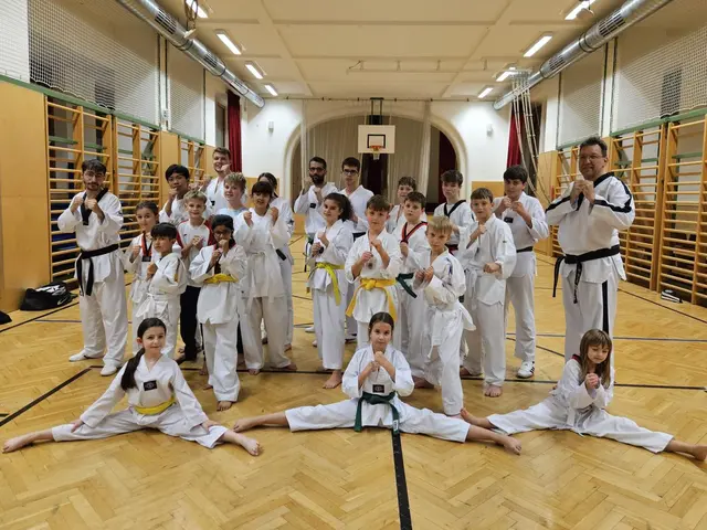 Gürtelprüfungs-Teilnehmer des Taekwondo Clubs Leoben. | Foto: zVg