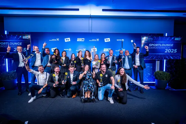 Große Freude bei den ausgezeichneten Sportlerinnen und Sportlern des Jahres 2025. | Foto: Redshift Media
