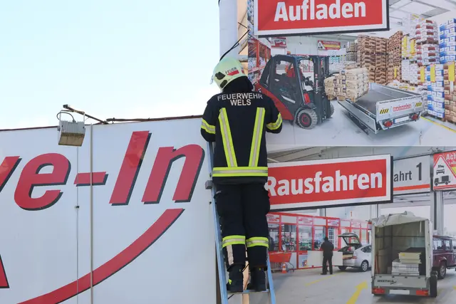 Der Wetterumschwung und Sturmtief "Joshua" machten es den Einsatzkräften in der Region Wels nicht einfach. | Foto: laumat.at
