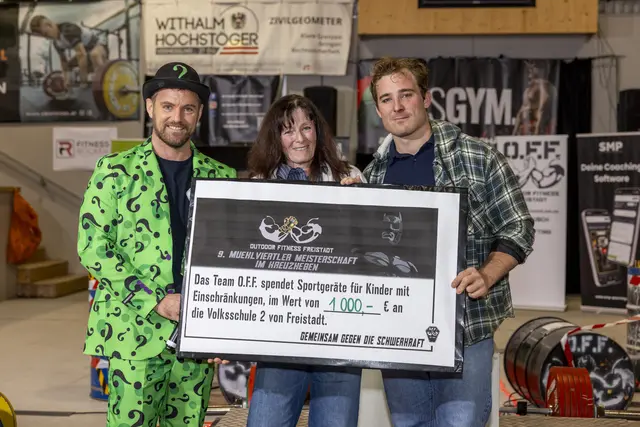 Echt stark! Ein Teil des Reinerlöses wird wieder für einen guten Zweck gespendet.  | Foto: Outdoor Fitness Freistadt