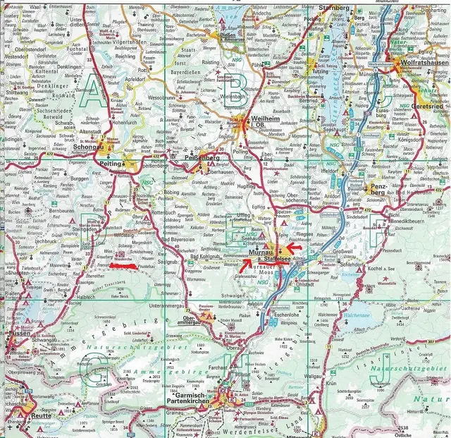 Ausflug nach Murnau - zur Wieskirche und einer Bootfahrt am Staffelsee
Die Bootfahrt am Staffelsee !