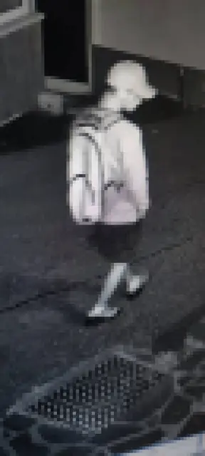 Der Einbrecher wurde vor dem Hotel mit einer Videokamera aufgenommen. | Foto: Polizei