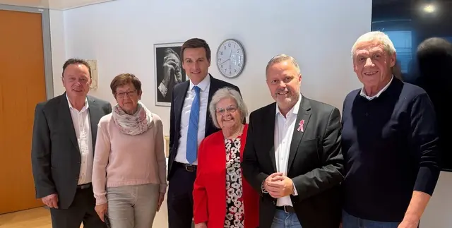 KO Hannes Weninger, Heidi Leimstättner, LR Sven Hergovich, Gerda Schindler, Labg. Vzbgm. Rainer Spenger, Jürgen Schwarz | Foto: SPWN