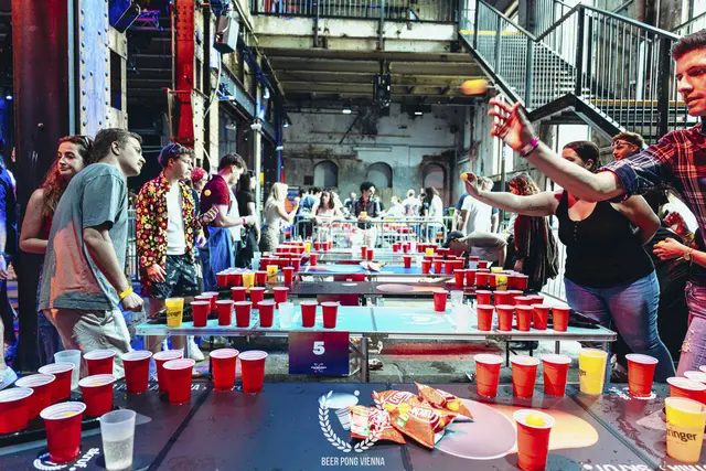 Auch diesmal ist die Veranstaltung eine Mischung aus großer Party und sportlichem Wettkampf.  | Foto: Beer Pong Austria