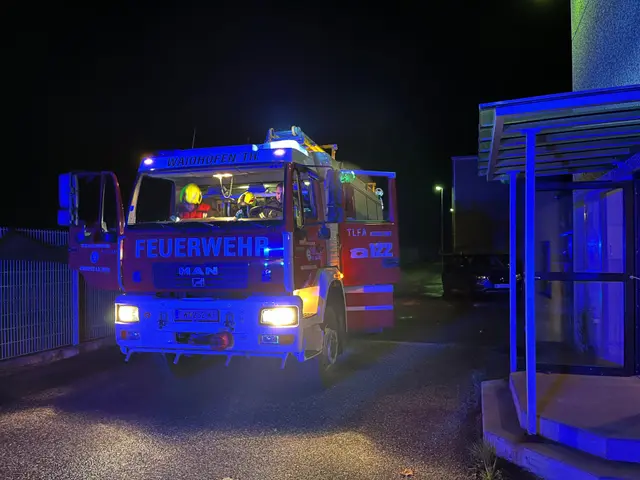Aufgrund unbekannter Ursache löste die Sprinkleranlage in einer Halle des Gewerbebetriebes einen Alarm aus. | Foto: FF Waidhofen/Thaya