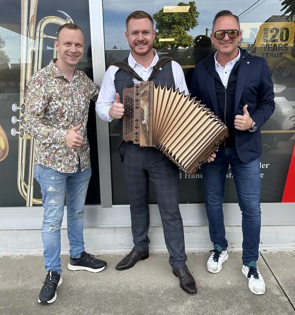 Michael Sammer, Patrick Hötzl von den Aufgeigern und Stefan Maier | Foto: HDM