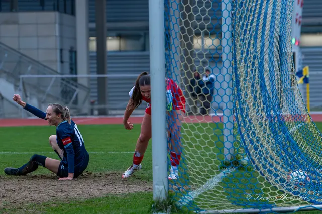 Gertrud Sensoy (Blau - SC Herzogenburg) bejubelt das zwischenzeitliche 2:1 | Foto: Thomas Navratil