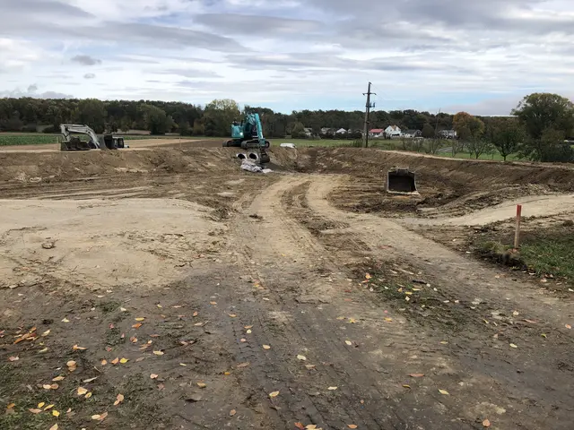 Die Arbeiten für das Hochwasserschutzprojekt in der Baumschulgasse sind in vollem Gange – Fertigstellung ist für Frühjahr 2026 geplant. | Foto: Gemeinde Frankenau-Unterpullendorf