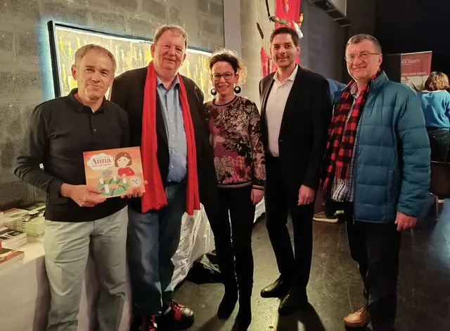 Franz Stangl, Horst Horvath, Silke Rois, Christian Dax und Herwig Wallner beim Verlagsfest im OHO. | Foto: Peter Seper