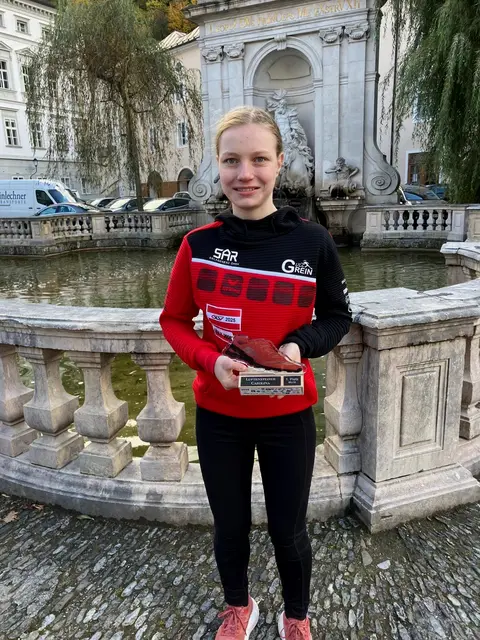 Carolina Luftensteiner, ULC Grein, die neue U 18 Meisterin im Österreichischen Berglaufcup.  | Foto: Manfred Luftensteiner