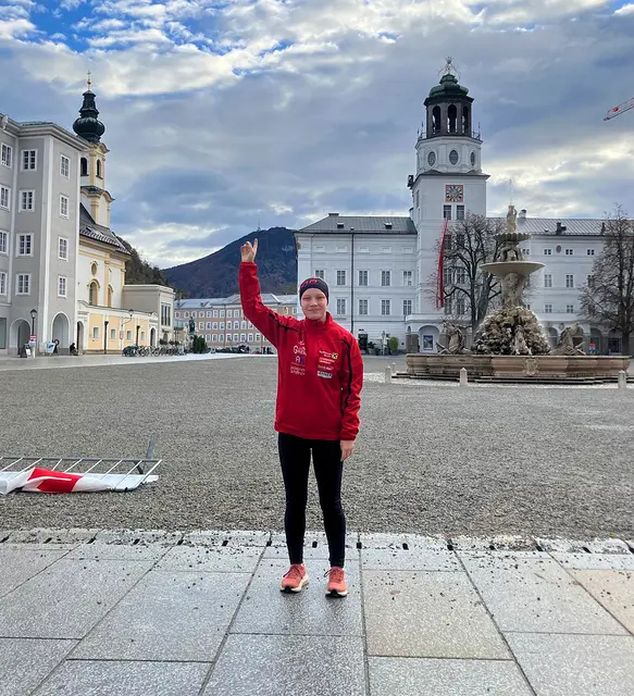  Carolina Luftensteiner, ULC Grein, die neue U 18 Meisterin im Österreichischen Berglaufcup.  | Foto: Manfred Luftensteiner