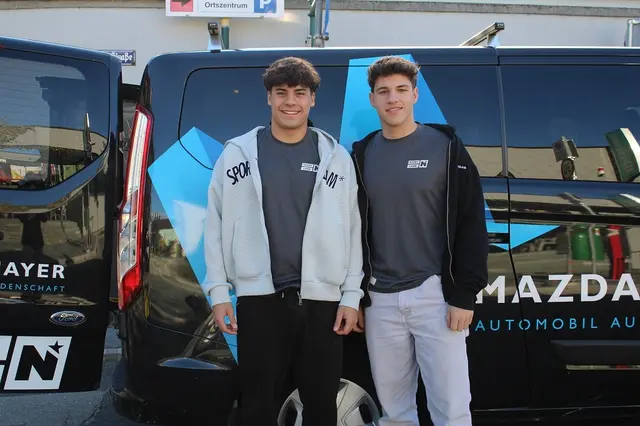 Liron Schlnmann und Tobias Preissl begeustern such für Ballsportarten | Foto: mc