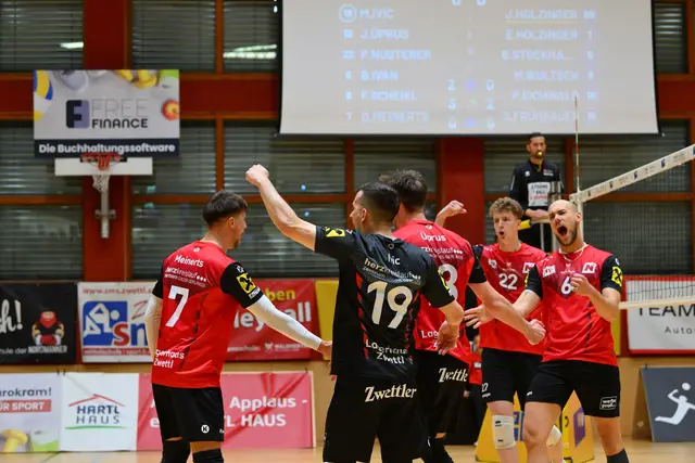 Die Nordmänner der Union Raiffeisen Waldviertel feierten einen starken Auftakt in die Austrian Volley League Men. | Foto: Union Raiffeisen Volleyball Waldviertel
