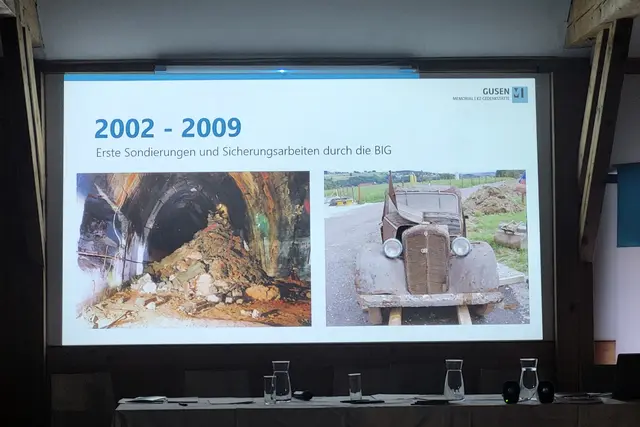 Bizarre Unterwelten und originelle Funde prsäentierten sich während der Sicherungsarbeiten durch die Experten der Bundesimmobiliengesellschaft (BIG). | Foto: Eckhart Herbe/Bilder Präsentation (C) Gusen Memorial