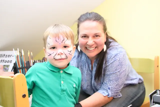 Die Kinderschminkstation war gut besucht. | Foto: Martin Wurglits