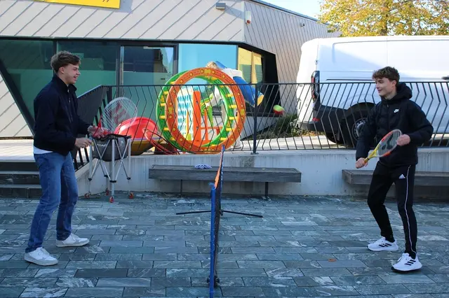 Mathias Lercher und Niko Lafir spielten Badminton | Foto: mc