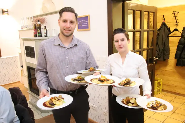 Das Team des Arkadenheurigen "Dazumal" tat sein Bestes. | Foto: Martin Wurglits