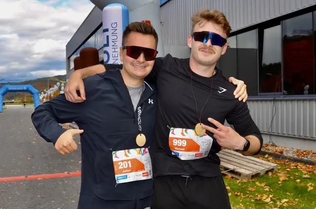 Julian Piller und Manuel Seewald absolvierten mit Bravour den Halbmarathon. | Foto: Elisabeth Peinsipp