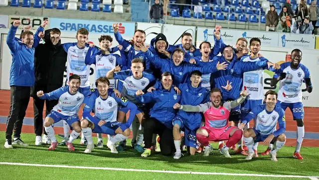 Jubel bei den Gmundnern, die sich den Herbstmeistertitel sicherten. | Foto: Hörmandinger