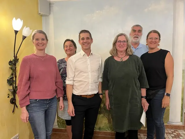 Christina Ortner, Michaela Maix-Manahl, Reinhard Ammer, Christa Recheis-Kienesberger, Roland Schönmayr, Lisi Leifer-Lepic.
 | Foto: Die Grünen Bezirk Gmunden
