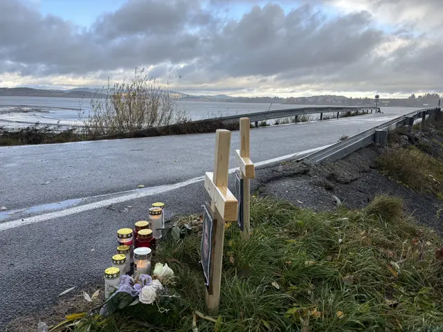 Am Samstag stellten Freunde aus Zwettl diese beiden Kreuze bei der Anlegestelle Kyselov auf. | Foto: MeinBezirk/Gernot Fohler