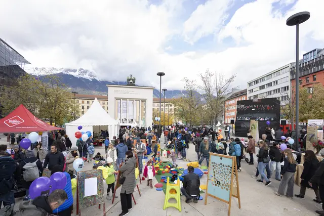 Spiel und Spaß gab es bei den Spielestationen. | Foto: Land Tirol/Die Fotografen