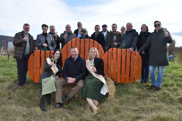 Gäste aus Politik und Wirtschaft beim Zellerndorfer Kürbisfest. | Foto: Alexandra Goll