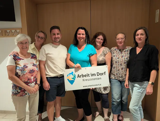 Gabriela Spindler, Janine Lehner-Döltl, Viktor Lehner, Judith delle Grazie, Sabrina Seidl-Koch, Daniela Hill, Irene Plesner | Foto: Arbeit im Dorf