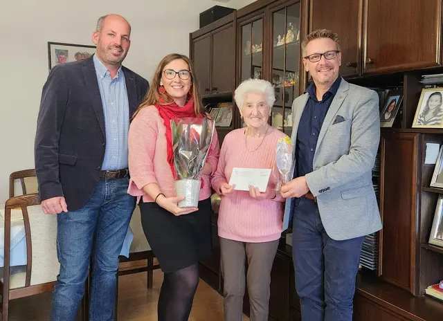 GGR Alexej Prosoroff, Vize-Bgm. Helena Franges-Vidovic, Bgm. Clemens Nagel | Foto: Leopoldsdorf