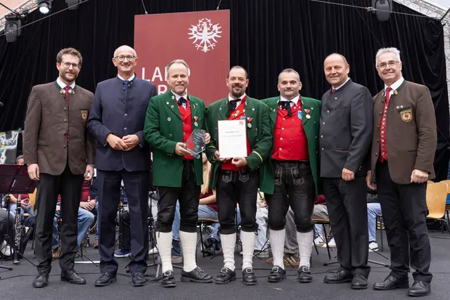 Ausgezeichnet: Die Musikkapelle See.
 | Foto: © Land Tirol/Die Fotografen