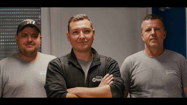 Die Mitarbeiter der Schärdinger Granit GmbH stehen im neuen Recruiting-Video im Mittelpunkt. | Foto: Schärdinger Granit