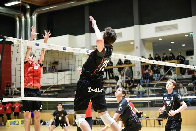 Die Union Raiffeisen Waldviertel II startet stark und sichert sich wichtige Punkte. | Foto: Union Volleyball Raiffeisen Waldviertel