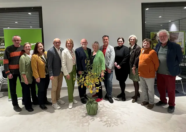 Andreas Piringer, Veronika Stock, Silvia Moser, Walter Kogler-Strommer, Helga Krismer, Dieter Schewig, Christa Eckhard, Andreas Semper, Ruta Kosel, Bettina Strommer, Dietmar Keppel und Fritz Eckhard. | Foto: Die Grünen Horn