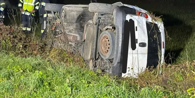 Hier blieb das Fahrzeug liegen. | Foto: Feuerwehr Ledenitzen