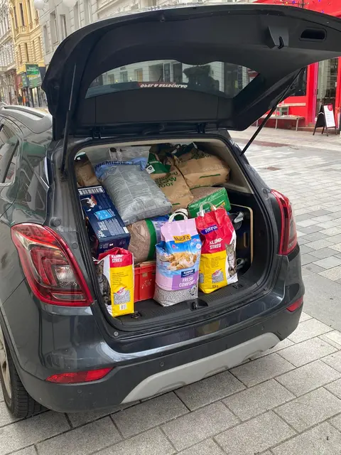 Die insgesamt 18 freiwilligen Vereinsmitglieder liefern das Futter im zweiwöchigen Takt aus. Das ausgegebene Futter soll für ungefähr zwei Monate ausreichen.  | Foto: z.V.g.