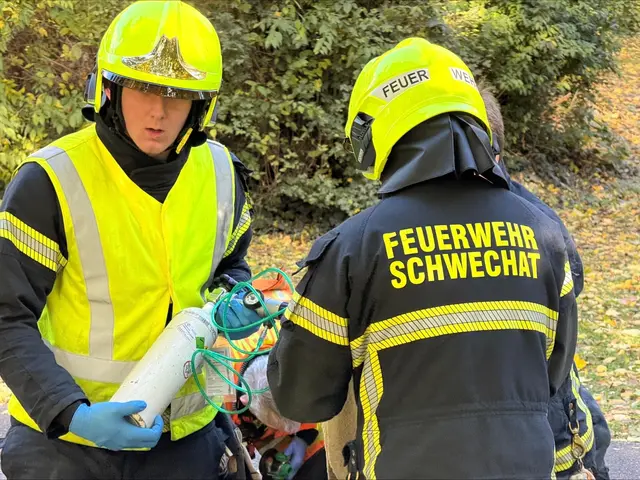 Tierrettungseinsatz der Feuerwehr Schwechat. | Foto: FF Schwechat