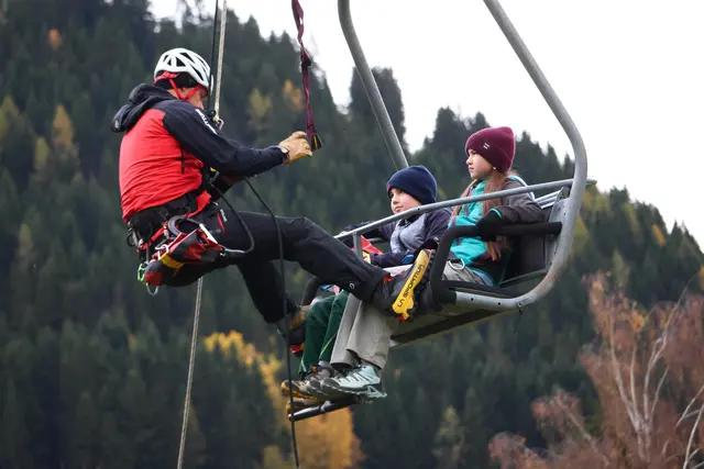 Bei den Gaaler Liften wurde für den Ernstfall trainiert. | Foto: Freiwilligen Feuerwehr Bischoffeld