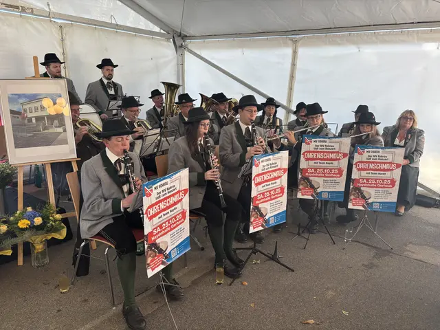Der MV Rohrau sorgte für festliche Stimmung.  | Foto: MeinBezirk/Birgit Bachhofner