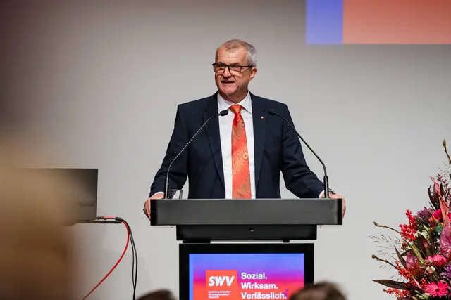 Die Kernbotschaft von Peter Mörwald: Wir unterstützen die kleinen und mittleren Betriebe. | Foto: SWV/Christoph Haubner