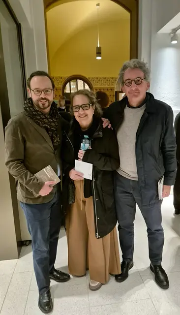 Dr. Michael Linsbauer (künstlerischer Leiter Serenadenkonzerte NÖ), Samantha Farber (SonoArtists), Claudio Osele (Dirigent) | Foto: Serenadenkonzerte NÖ