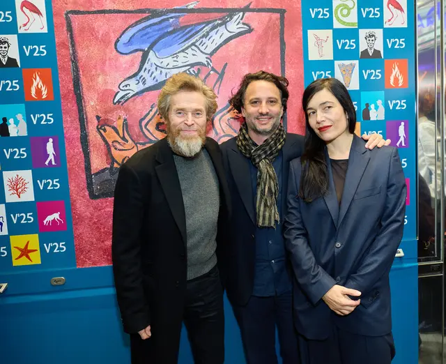 V.l.n.r.: Hollywood-Star Willem Dafoe, "The Souffler"-Regisseur Gastón Solnicki und Festivaldirektorin Eva Sangiorgi sorgten für die größte Überraschung des Festivals.  | Foto: Viennale/Alexander Tuma