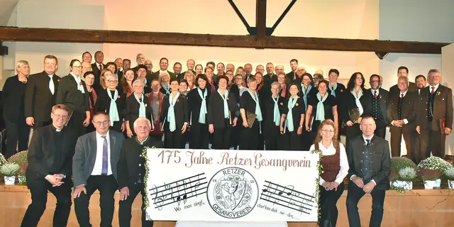 Der Retzer Gesangverein feierte sein 175-jähriges Bestehen im Stadtsaal des Althof.