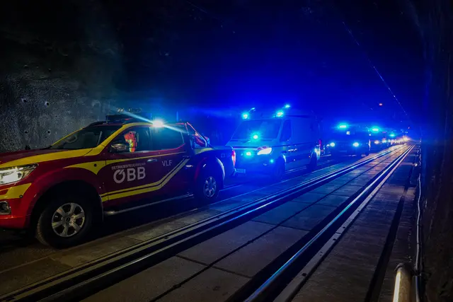 Die Zusammenarbeit der Einsatzkräfte funktionierte mustergültig. | Foto: Bradl Bettina