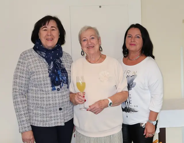 ÖVP-Bürgermeisterin Juliana Günther, Jubilarin Edith Wolf und Gemeinderätin Ilse Beham (ÖVP). | Foto: Marktgemeinde Kematen/Ybbs