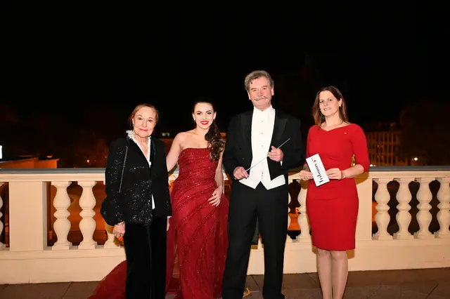 Benita Ferrero-Waldner, Angelina Ignatenko, Norbert Pfafflmeyer und Petra Haslinger. | Foto: 2025psb/sap