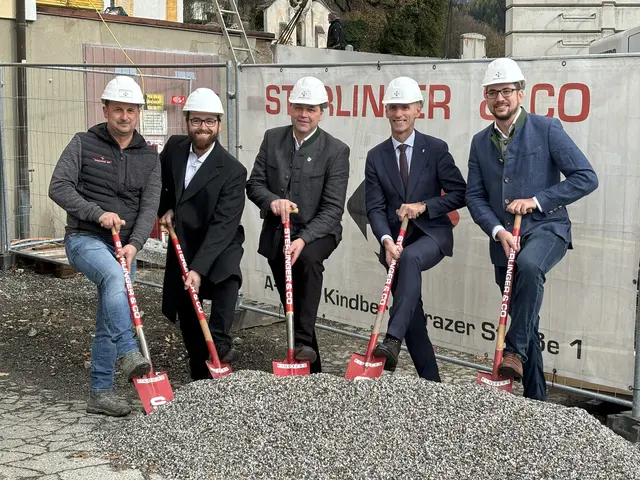 Der offizielle Spatenstich ist wohl nur symbolisch zu sehen, denn die Bauarbeiten sind bereits voll im Gange. | Foto: MeinBezirk/Angelika Kern