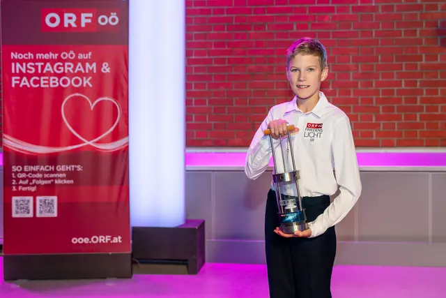Der 13-jährige Florian Mitter aus Vorderweißenbach ist heuer das „ORF-Friedenslichtkind“. | Foto: ORF Oberösterreich