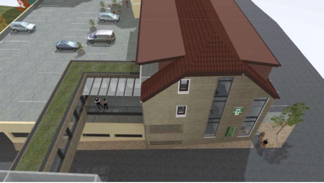 Zum Festsaal hin soll es einen Verbindungsgang geben. | Foto: Team Assigal